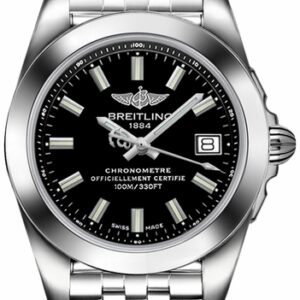 Breitling Galactic 36 Black Dial Women’s Watch W7433012/BE08-376A