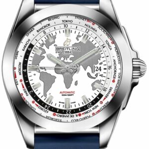 Breitling Galactic Unitime World Map White Dial Men’s Watch WB3510U0/A777-121S