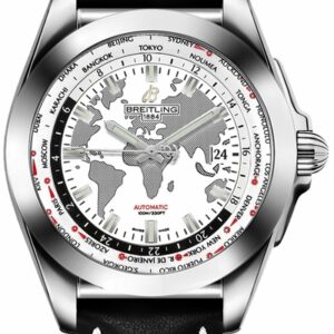 Breitling Galactic Unitime World Map White Dial Men’s Watch WB3510U0/A777-435X