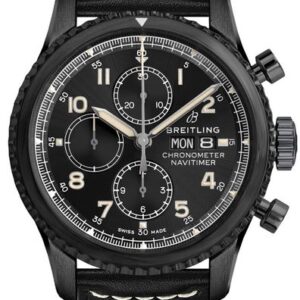 Breitling Navitimer 8 Chronograph 43 Black Steel Men’s Watch M1331410/BG67-487X