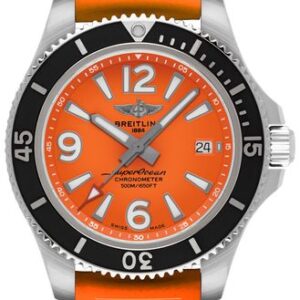 Breitling Superocean Automatic 36 Orange Dial Women’s Watch A17316D71O1