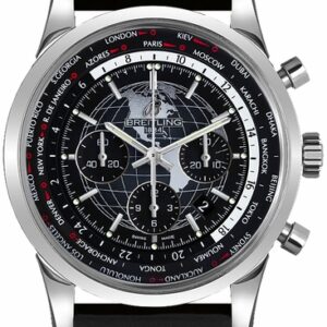 Breitling Transocean Chronograph Unitime Black Dial Men’s Watch AB0510U4/BE84-201S