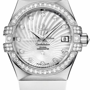 Omega Constellation Solid 18k White Gold Women’s Watch 123.57.35.20.55.005