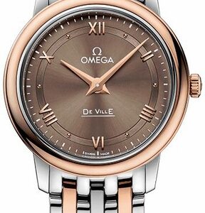 Omega De Ville Prestige Rose Gold & Steel Women’s Watch 424.20.27.60.13.001