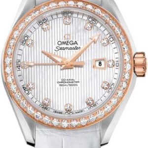 Omega Seamaster Aqua Terra 18k Rose Gold Women’s Diamond Watch 231.28.34.20.55.002