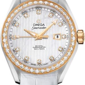 Omega Seamaster Aqua Terra Co-Axial Diamond and White Pearl Women’s Watch 231.28.34.20.55.001