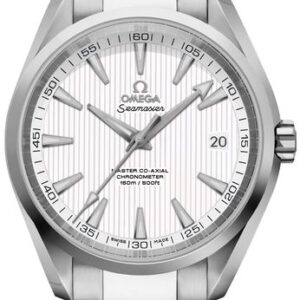 Omega Seamaster Aqua Terra Silver Teak Pattern Dial Men’s Watch 231.10.42.21.02.003