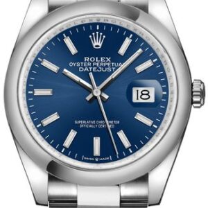 Rolex Datejust 36 Blue Dial Index Hour Markers Men’s Watch 126200