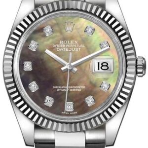 Rolex Datejust 36 Pearl Black & Diamond Dial Women’s Watch 116234