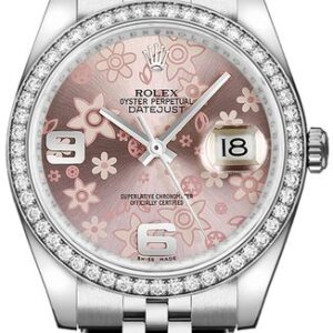 Rolex Datejust 36 Pink Dial Ladies Watch 116244