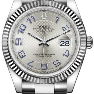 Rolex Datejust 36 Silver Dial Fluted Bezel Watch 116234