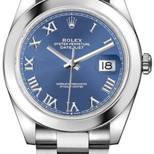 Rolex Datejust 41 Blue Roman Numeral Dial Men’s Watch 126300