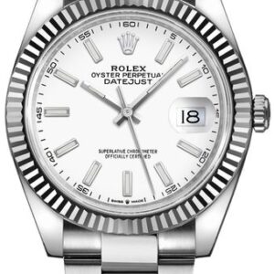 Rolex Datejust 41 White Dial Gold & Steel Men’s Watch 126334