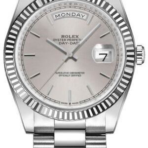 Rolex Day-Date 36 18k White Gold Women’s Watch 128239