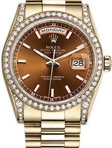 Rolex Day-Date 36 Automatic Solid Gold Watch 118388