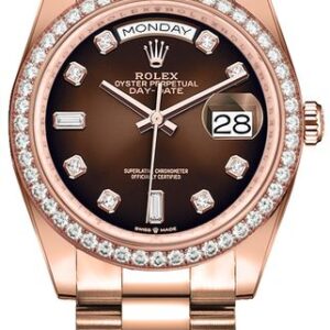 Rolex Day-Date 36 Brown Ombre Dial Women’s Watch 128345RBR