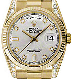 Rolex Day-Date 36 Diamond Gold Watch 118338