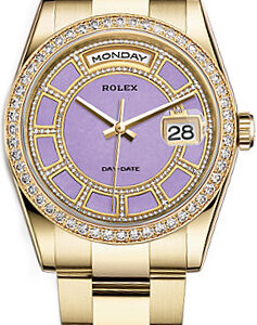 Rolex Day-Date 36 Diamond Gold Watch 118348