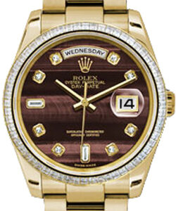 Rolex Day-Date 36 Diamond Gold Watch 118398