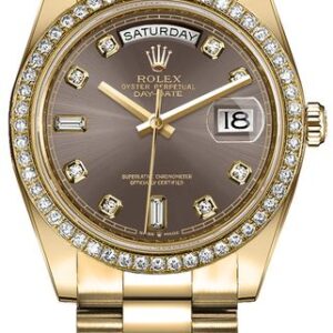 Rolex Day-Date 36 Diamond Hour Markers Women’s Watch 128348RBR