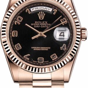 Rolex Day-Date 36 Fluted Bezel Gold Watch 118235