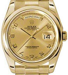 Rolex Day-Date 36 Gold Automatic Men’s Watch 118208