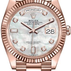 Rolex Day-Date 36 Mother of Pearl Dial Women’s Watch 128235