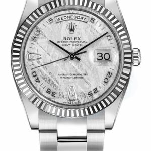 Rolex Day-Date 36 Oyster Bracelet White Gold Watch 118239