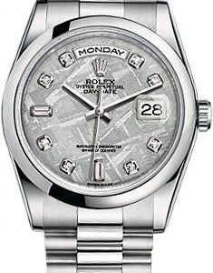 Rolex Day-Date 36 Platinum Watch 118206