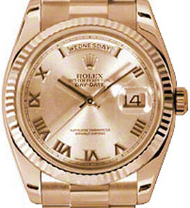 Rolex Day-Date 36 Rose Gold 18K Watch 118235