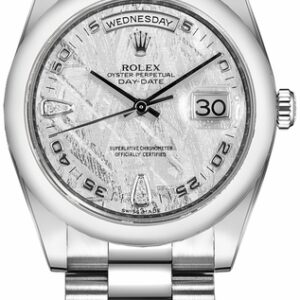 Rolex Day-Date 36 Solid 18K White Gold Men’s Watch 118209