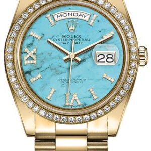 Rolex Day-Date 36 Turquoise Diamond Dial Men’s Watch 128348RBR