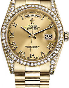 Rolex Day-Date 36 Yellow Gold Watch 118388