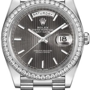 Rolex Day-Date 40 Dark Rhodium Dial Men’s Watch 228349RBR