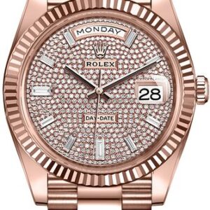 Rolex Day-Date 40 Diamond Paved Dial Men’s Watch 228235