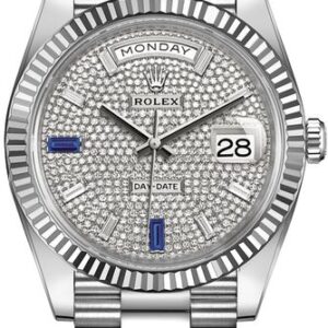 Rolex Day-Date 40 Diamond-Paved Dial Men’s Watch 228239