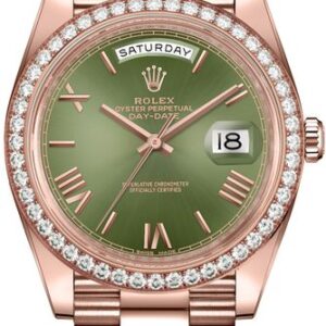 Rolex Day-Date 40 Olive Green Dial Men’s Watch 228345RBR