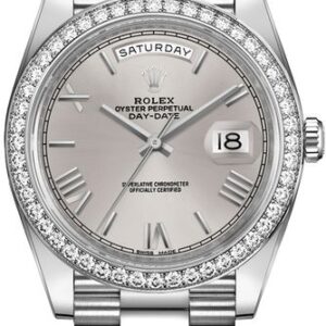 Rolex Day-Date 40 Silver Dial Men’s Watch 228349RBR