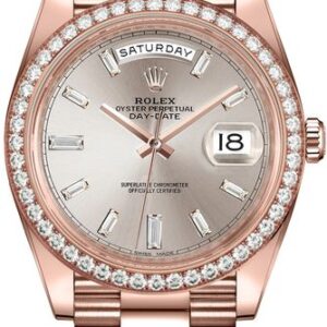 Rolex Day-Date 40 Sundust Diamond Dial Men’s Watch 228345RBR