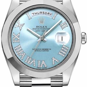 Rolex Day-Date 41 Diamond Men’s Platinum Watch 218206