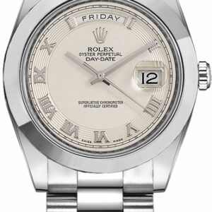 Rolex Day-Date 41 Ivory Dial Platinum Watch 218206