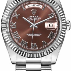 Rolex Day-Date 41 President Bracelet White Gold Watch 218239