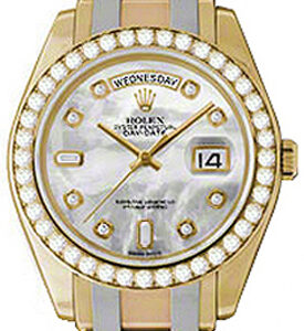 Rolex Day-Date Mother of Pearl Diamond Men’s Watch 18948