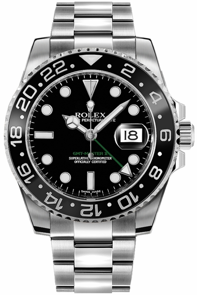 Rolex GMT-Master II Black Dial Oystersteel Men’s Watch 116710LN