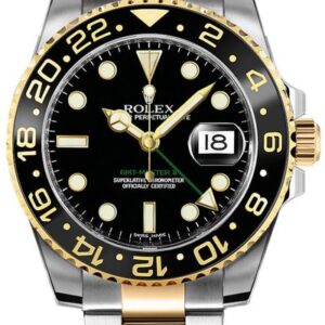 Rolex GMT-Master II Two Tone Black Dial Men’s Watch 116713LN