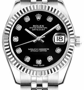 Rolex Lady-Datejust 26 Black Dial Women’s Watch 179174