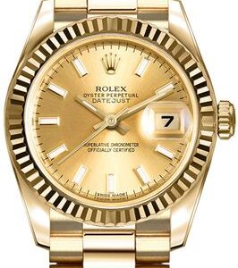 Rolex Lady-Datejust 26 Solid 18k Yellow Gold Women’s Watch 179178