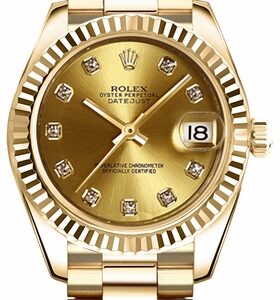 Rolex Lady-Datejust 26 Women’s Gold Watch 179178