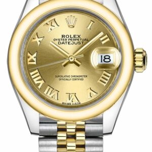 Rolex Lady-Datejust 28 Champagne Dial Watch 279163