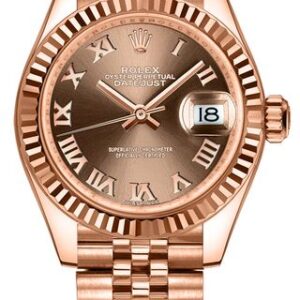 Rolex Lady-Datejust 28 Chocolate Jubilee Bracelet Women’s Watch 279175